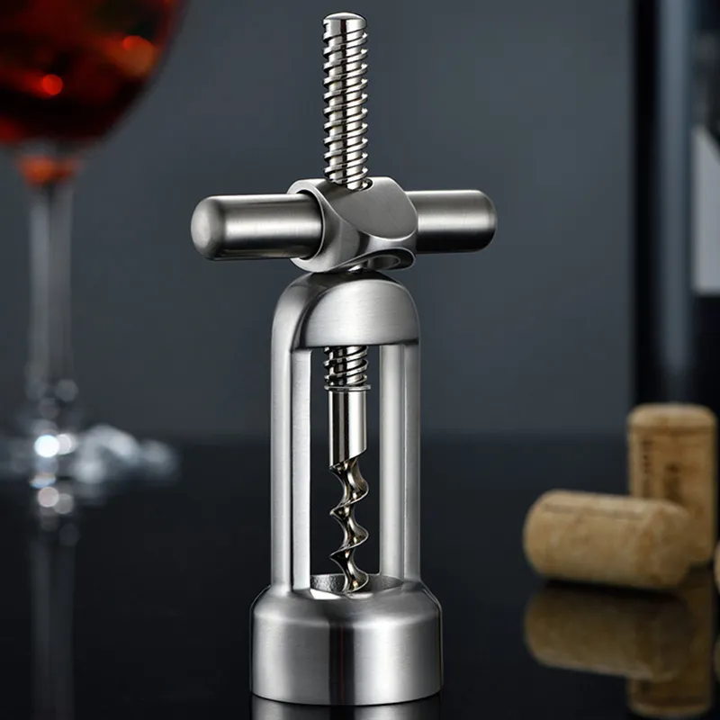 Apribottiglie per vino Champagne Can Cork Puller Remover lega di zinco Vintage Europe Red cavatappi leva Design strumenti per barra di apertura