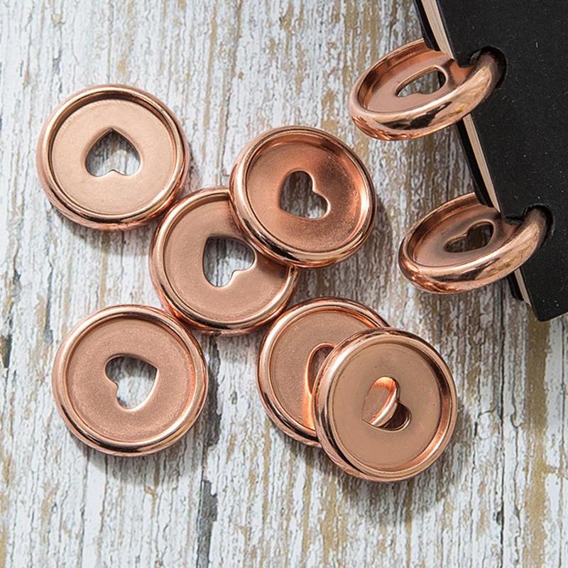 6pz anelli di rilegatura per libri a fogli mobili in plastica clip a 360 gradi anello discoteca per taccuino pieghevole album di ritagli rilegatura fibbia