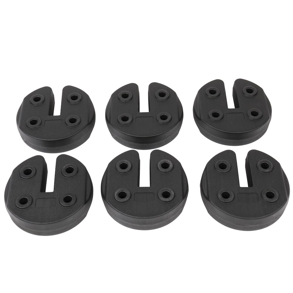 6pcs/set Tent Shade Canopy Water Fillable Weight Plates Black Outdoor Sunshade Accessories Tent Water Injection Heavy Block