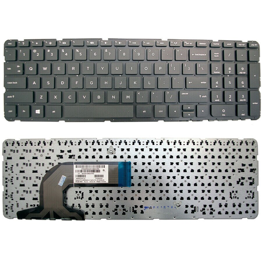 Tastatur til hp pavlion 15-r253cl 15-r263dx 15-r030wm 15-r063nr 15-n 15- e oss