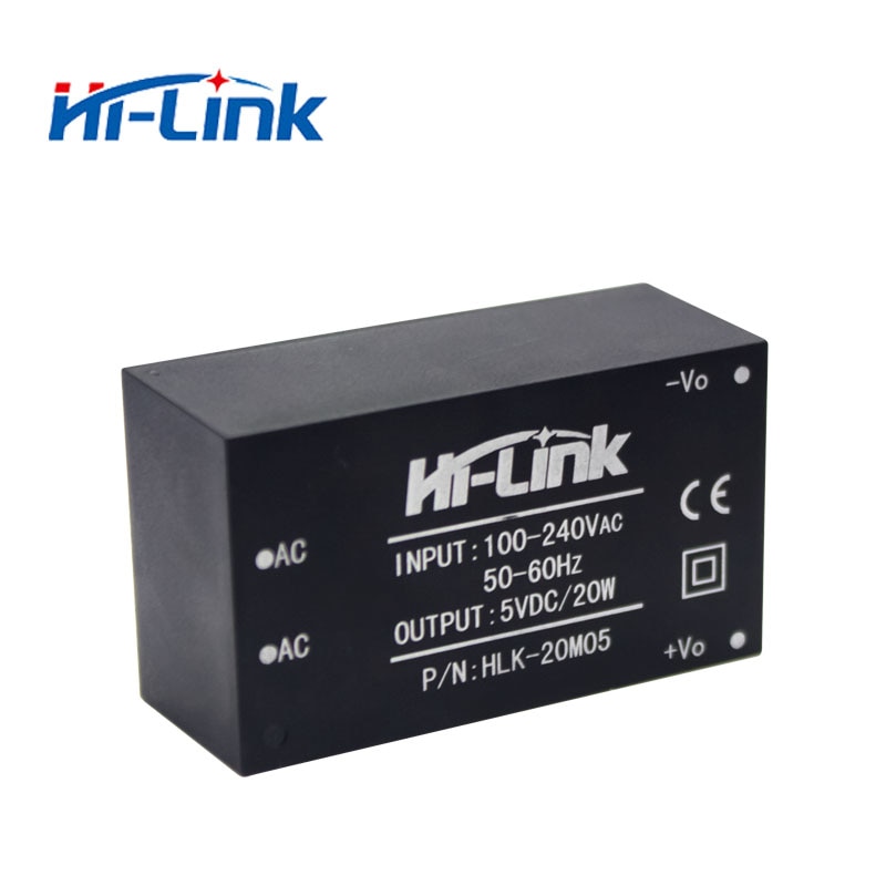 5 pcs/lot Hi-Link HLK-20M05 220v 5V 20W AC DC compact isolated step down power supply module