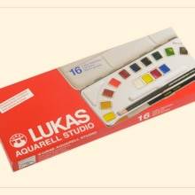 Lukas Effen Aquarel Pigment 12/16 Kleur Semi Solid Pigment Pak Plastic Doos/Ijzeren Doos Aquarel Pigment Kunst Levert