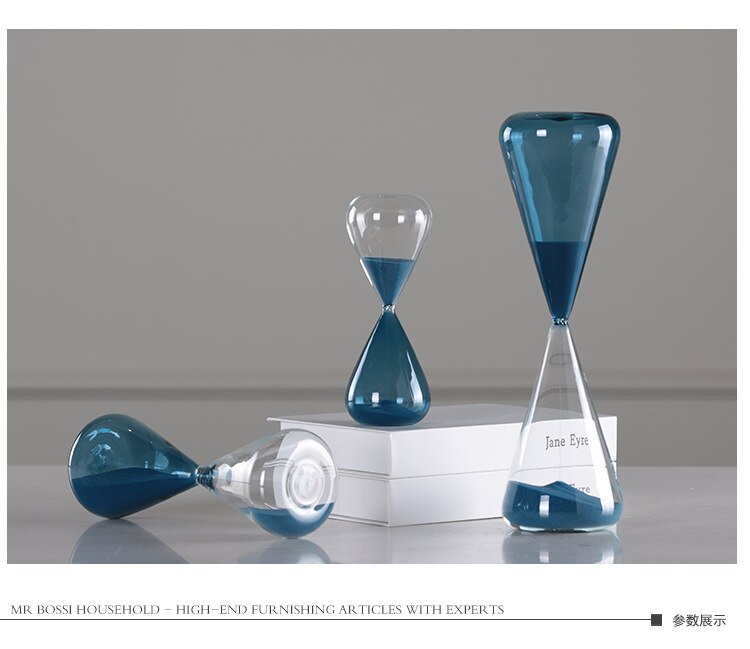 60 minutters glas timeglas sand timer sandglas ur ... – Vicedeal