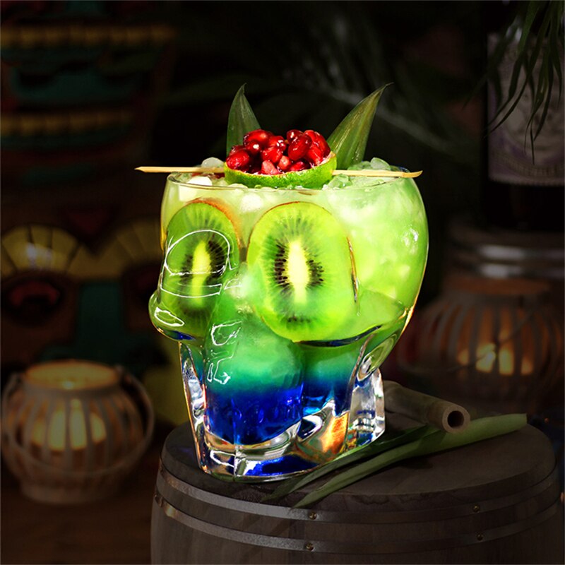 350ml skudd glass cocktail øl hodeskalle glass whisky hodeskalle glass øl stein skudd vinglass hodestang verktøy