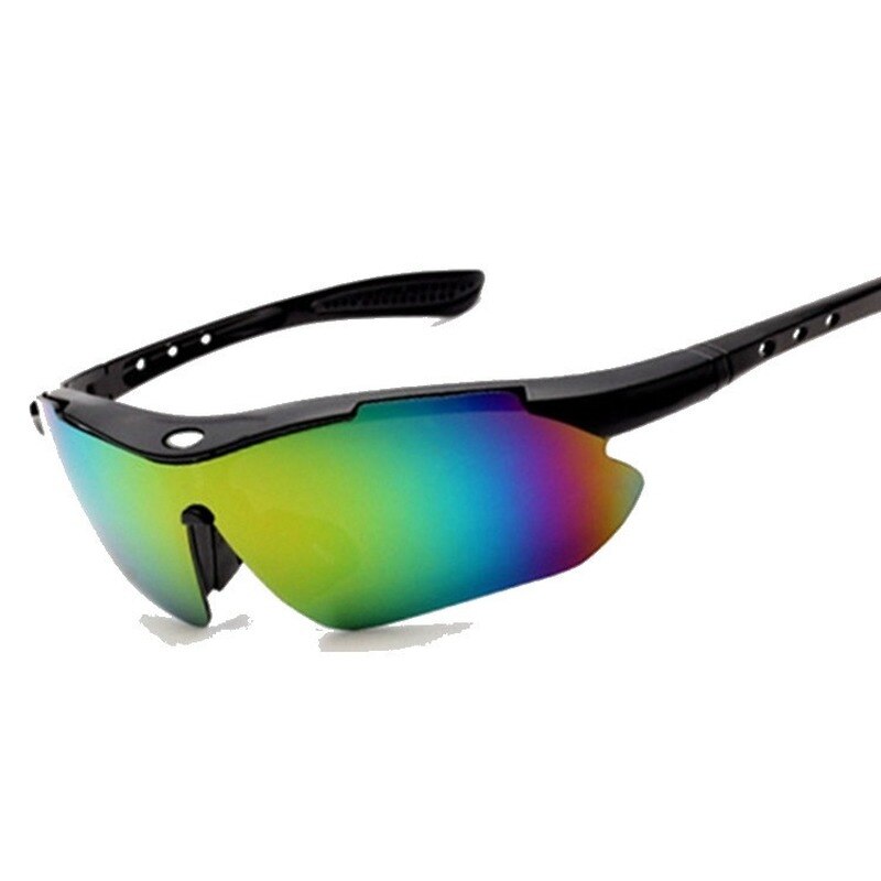 Gepolariseerde Outdoor Sport Camping Wandelen Driving Eyewear Mannen Vrouwen Vissen Bril Zon Goggles Sport Zonnebril: Black colorful
