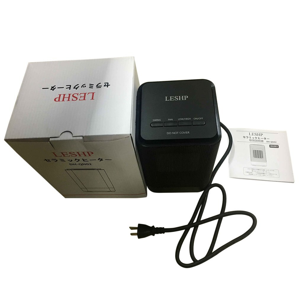 LESHP Portable Mini Electric Stove Ceramic Heater 950W Carrying Handle for Household Desk Floor Home Office Use