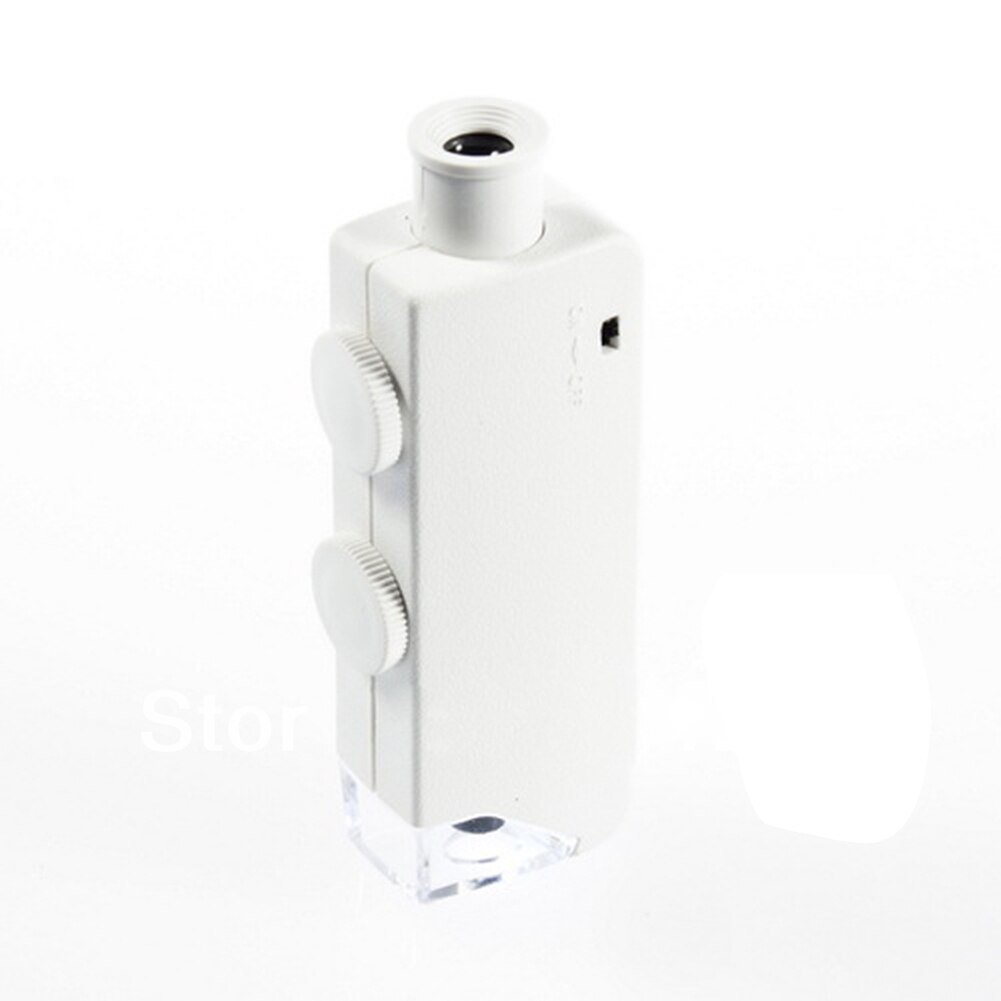 160-200X Adjustment Handhed Portable LED Microscope LED Lighted Pocket Microscope Magnifier--M25