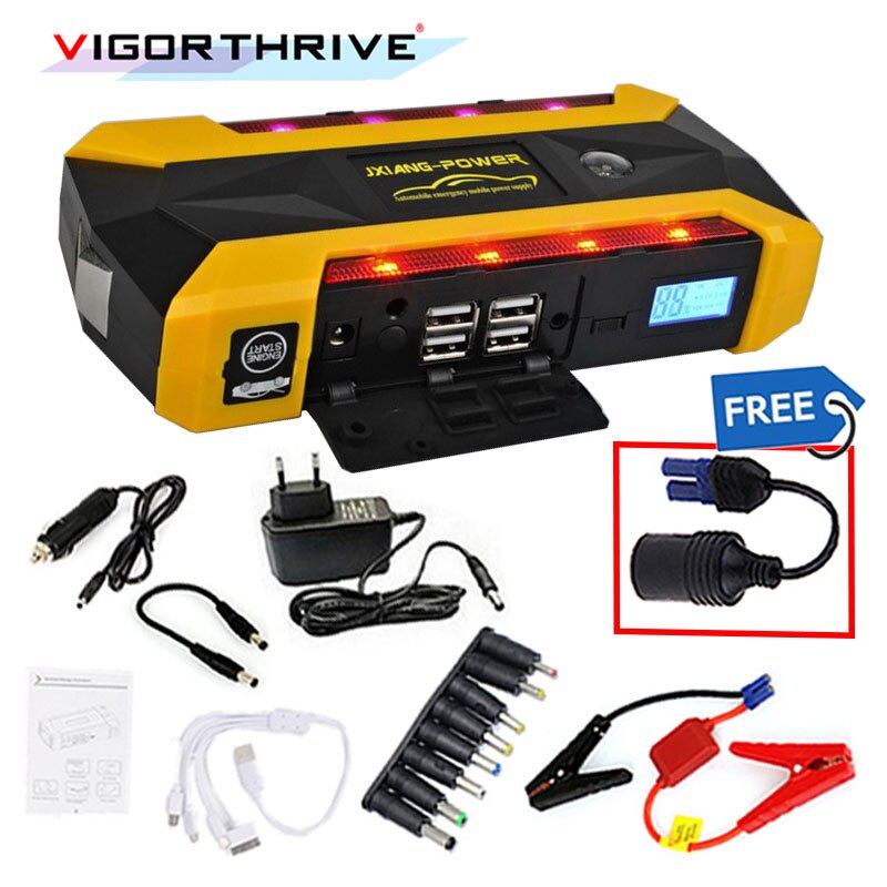 12V MINI Portable Car Charger Power Bank Emergency Gasoline Diesel Auto Battery Booster Pack Vehicle Car Jump Starter