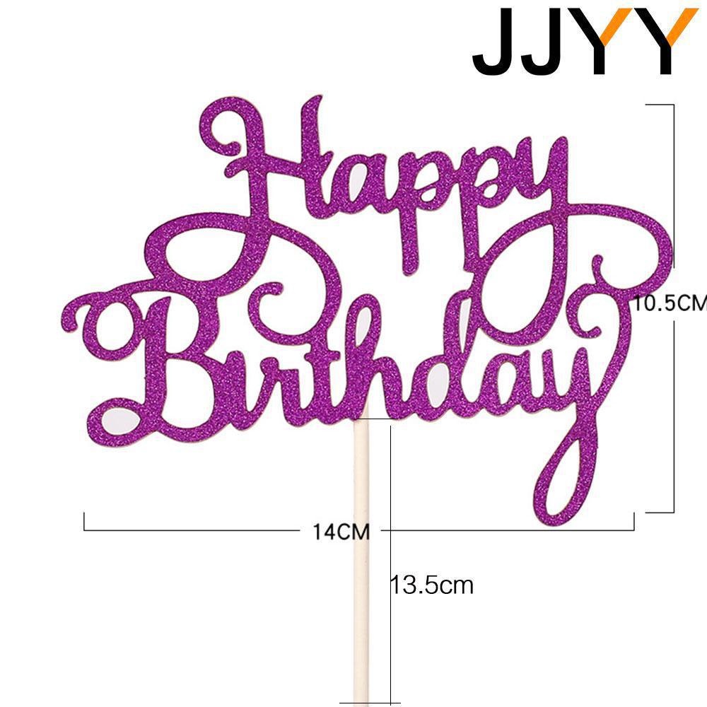 JJYY 5 stks Cake Vlag Toppers Verjaardagsfeestje Decoraties Kids Cake Topper Gelukkige Verjaardag Cupcake Toppers Verjaardagsfeestje Supplies