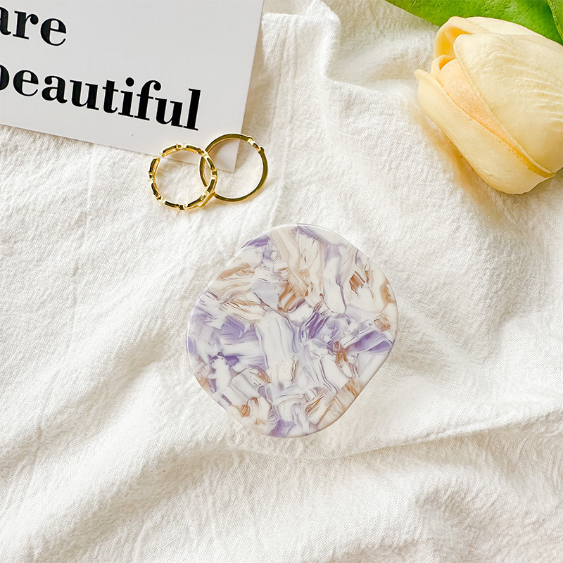 Soporte para enchufes de teléfono 3D, empuñaduras para dedos Tok Pop Grip, pequeño soporte para teléfono móvil ins wind, caja de contraste colorida, nicho: Zafiro