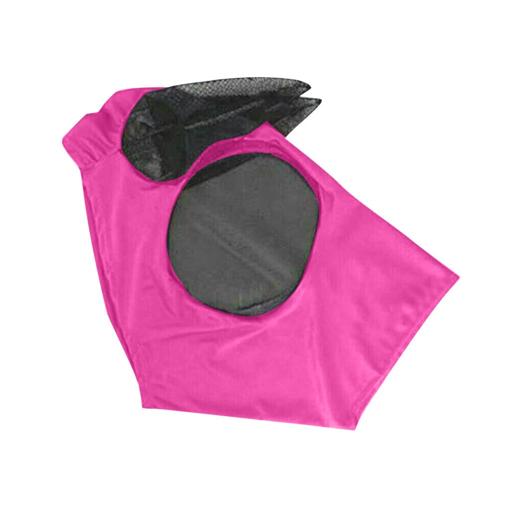 Anti-Fly Mesh Equine Masker Comfort Fit Fly Masker Beschermt Ogen En Oren All-Purpose Covers Beschermen Paard van Vervelende Vliegen: Roze