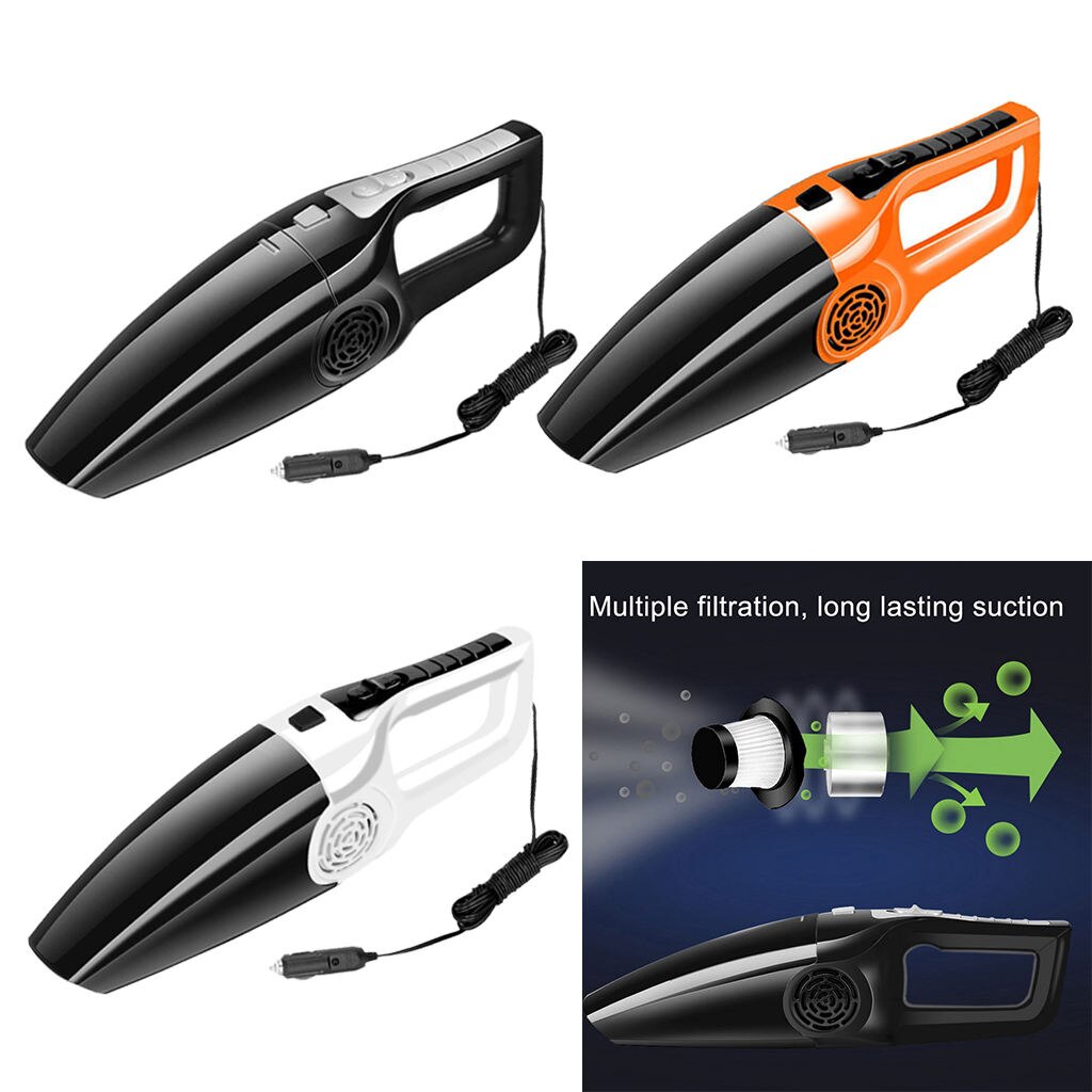 Car Vacuum Cleaner 120W High Power for Quick Car Cleaning, DC 12V Portable Auto Vacuum Cleaner for Car