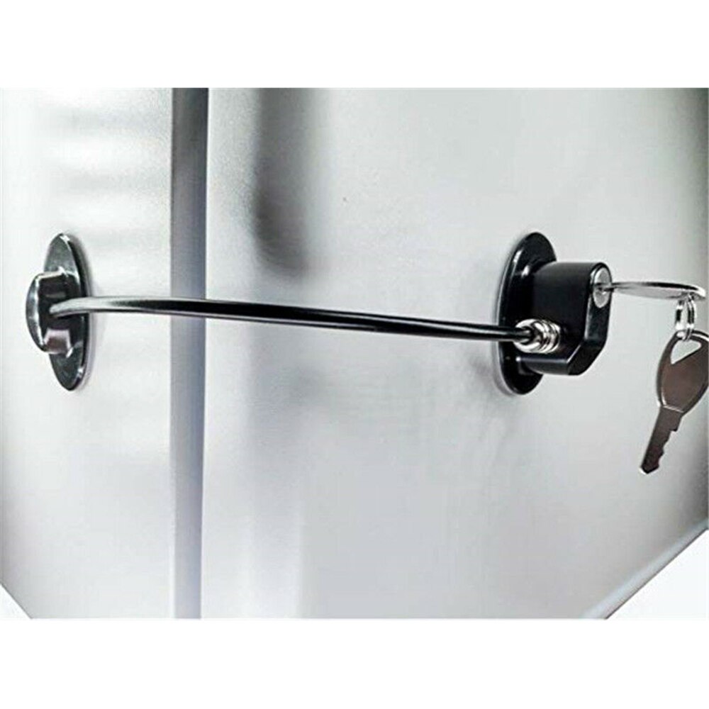 Kinderen veiligheid shifting deurslot Koelkast Deur Slot met 2 Sleutels Koelkast Vriezer Kind Proof Veiligheid Lock