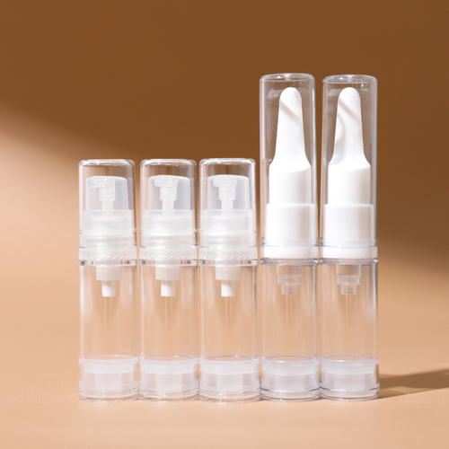 Podkład w płynie butelka podróżna 5ml 10ml 15ml Mini podkład kosmetyczny próbki narzędzia do przepakowywania Airless butelka z pompką przenośna: Brązowy
