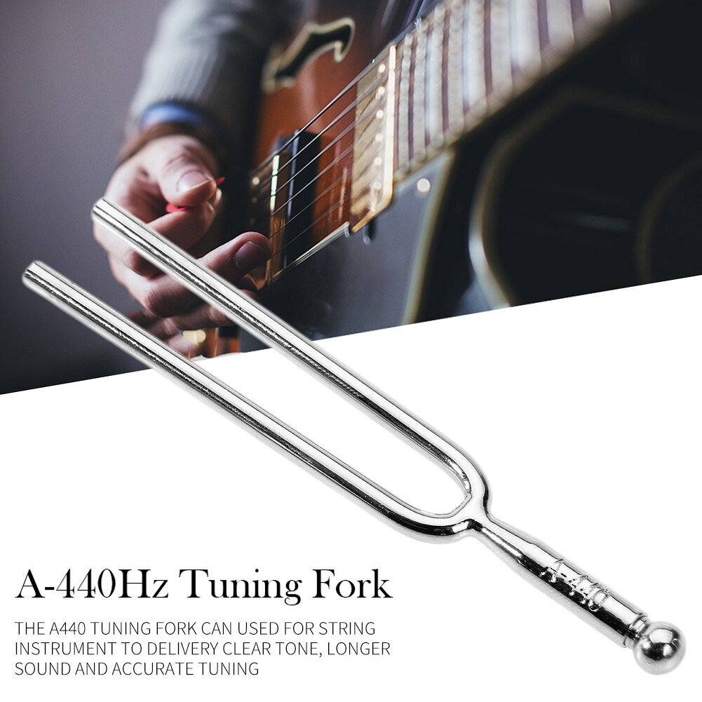 Portable Mandolin Accurate Sound Tuning Fork Accessories Musical Instrument Metal Violin Guitar Standard A 440Hz