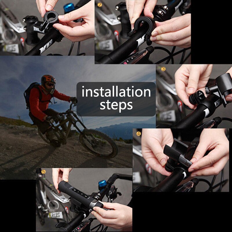 3 in 1 Wireless Portable Bluetooth Speaker for Outdoor Riding Cycling Music Torch MP3+FM Radio+Bike Mount+Flashlight+Power Bank