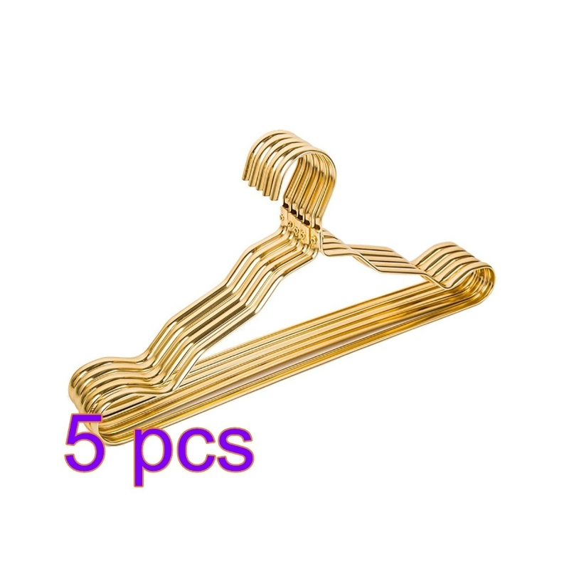 5 Stks/set Pak Kledingrek Aluminium Kleding Volwassen Rek Slip-Naadloze Metalen Kleerhanger Kast Organizer Woonbenodigdheden