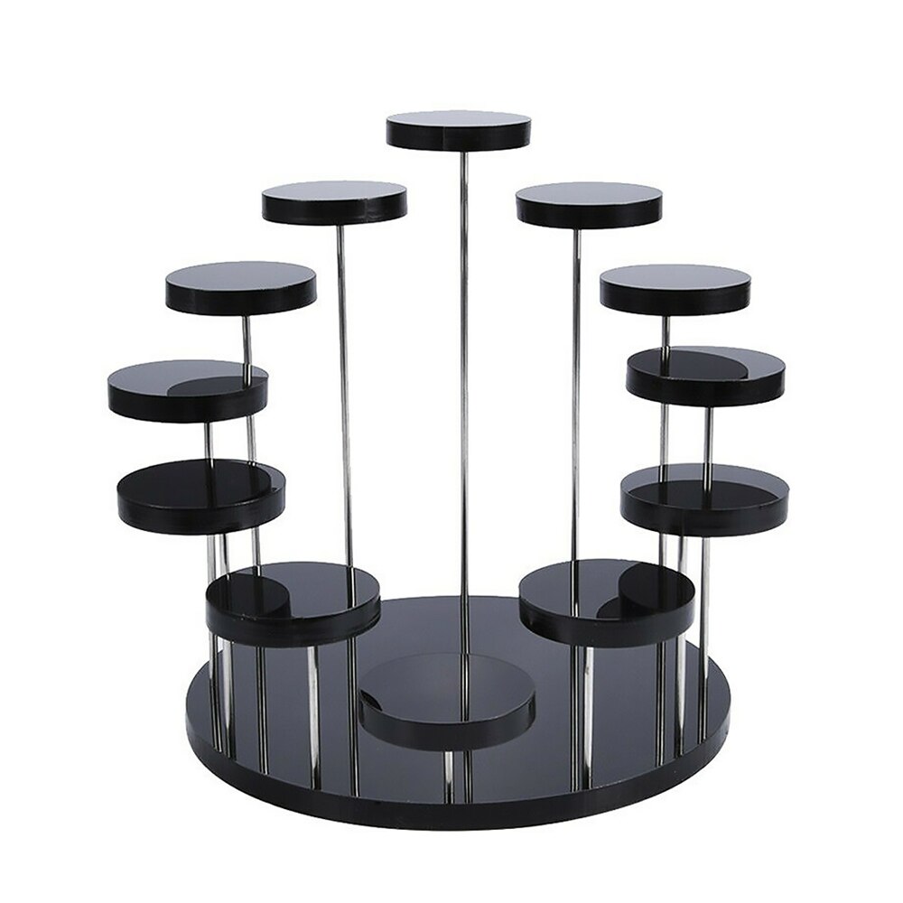 Round Cupcake Stand Acrylic Display Stand For Jewelry Cake Dessert Rack Party Wedding Cake Stand Baby Shower Decoration Holder