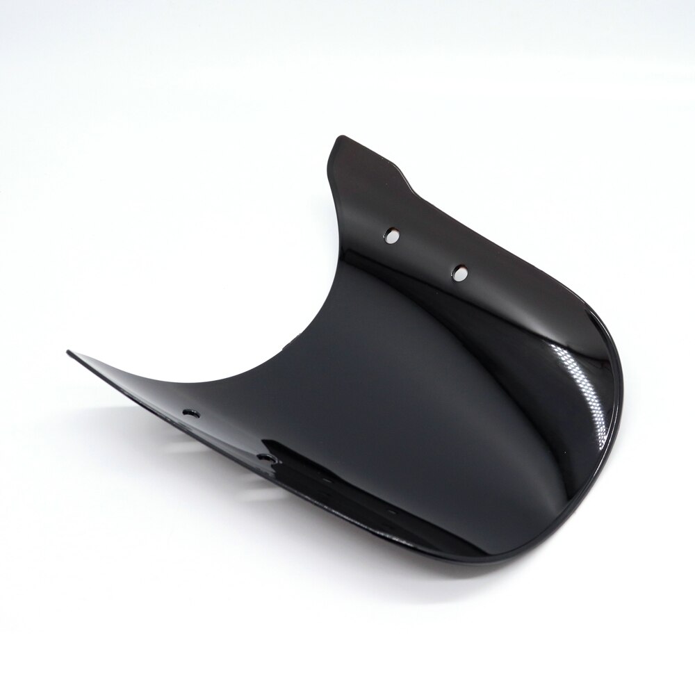 Universal Motorcycle Windshield 7" Round Lights Street Bike Windscreen Smoke/Clear ABS Screen For Honda Yamaha Kawasaki Suzuki