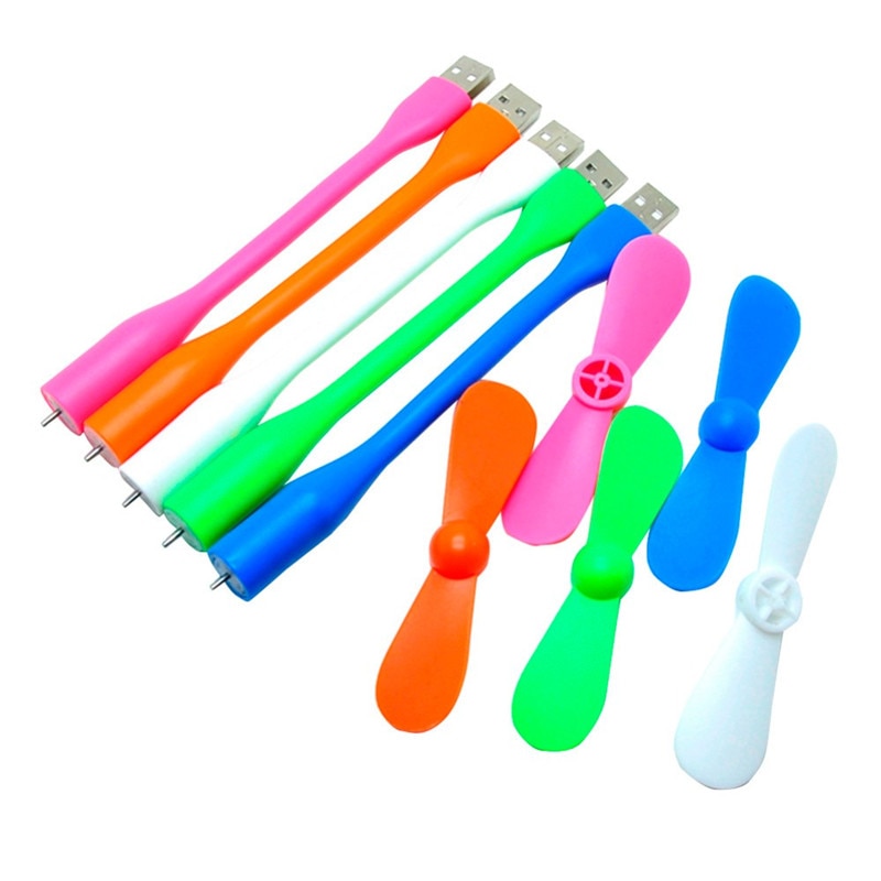 SIANCS Mini Cute Portable Flexible USB Fan Bendable removable USB Gadgets Low power for Powerbank for PC for laptop For OTG
