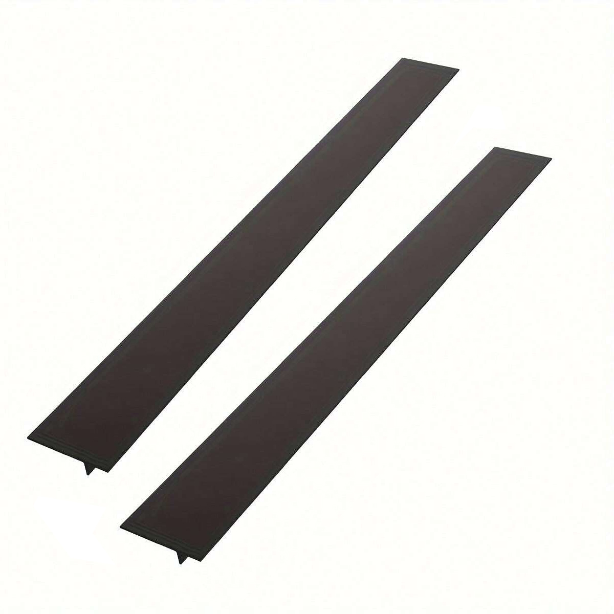 Silicone Gap Strip, Kitchen Gas Stove Sealing Strip, Kitchen Anti-Oil Anti-Stain Strip, Silicone Seal Insert Strip: Brown