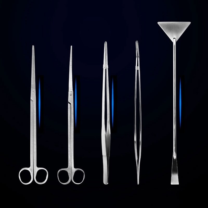 Aquarium Wartung Werkzeug Bausatz Pinzette Schere Für Live Pflanzen Gras Aquario Zubehör Fisch Haustier Liefert