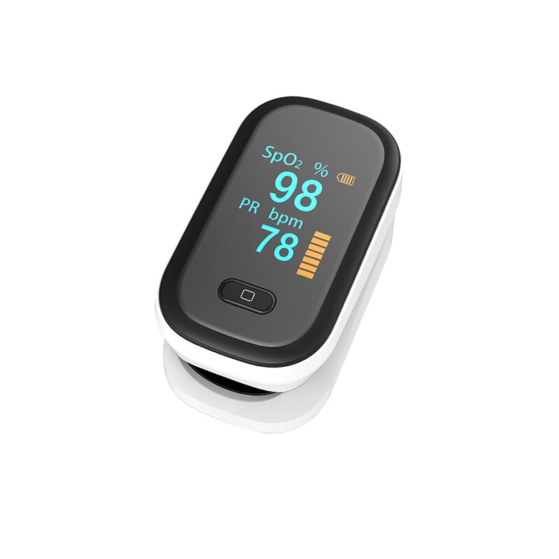 Oxímetro pulso portátil Digital del dedo Pulsoximeter la saturación de oxígeno en la sangre de SPO2 Monitor de ritmo cardíaco Oximetro de dedo: 844-Black