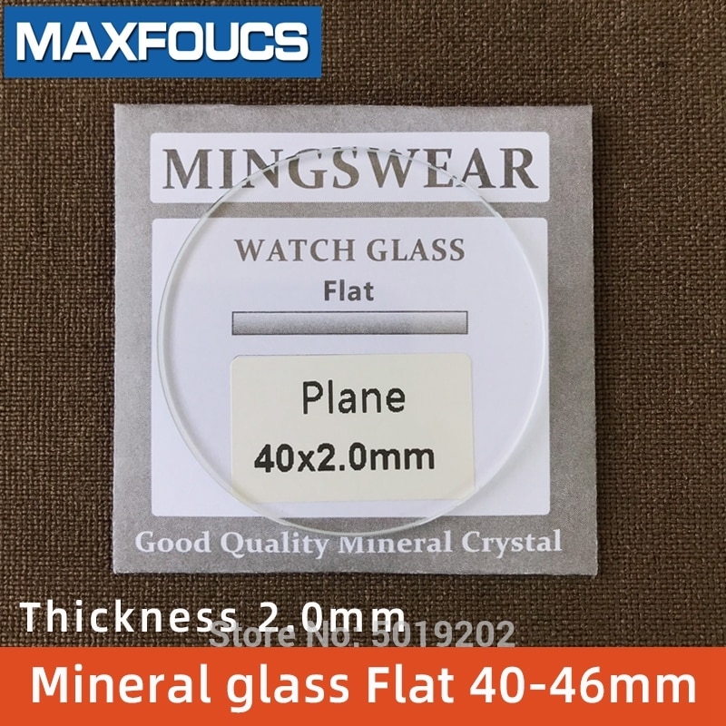 Reloj de cristal mineral de espesor 2,0mm de diámetro 40 40,5 41 41,5 42 42,5 43 43,5 44 44,5 45 45,5 46mm 1 piezas