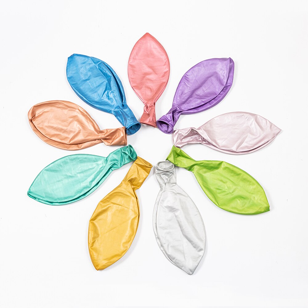 GIHOO 1pcs 36 Inch Metallic Latex Balloon Oversized Round Rose Gold Chrome Balloon For Baby Shower Wedding Birthday Party Decora