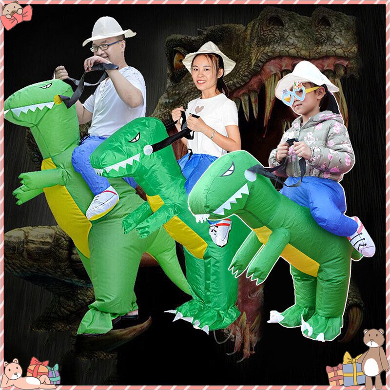 Juguetes para niños adultos dinosaurio inflable ropa de Papá Noel traje de de lujo juguete de impermeable de poliéster