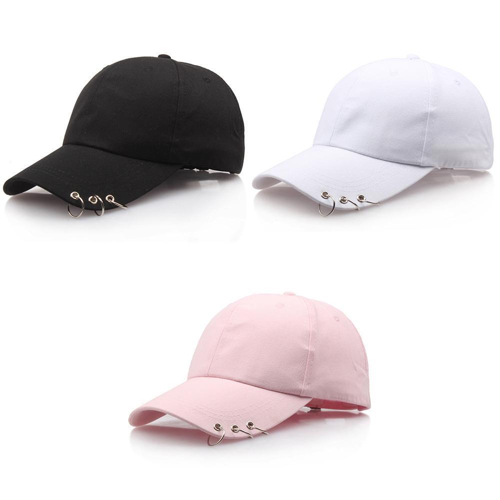 Men Women Baseball Cap Adjustable Casual Hip-Hop Hat Baseball Caps Black Pink White