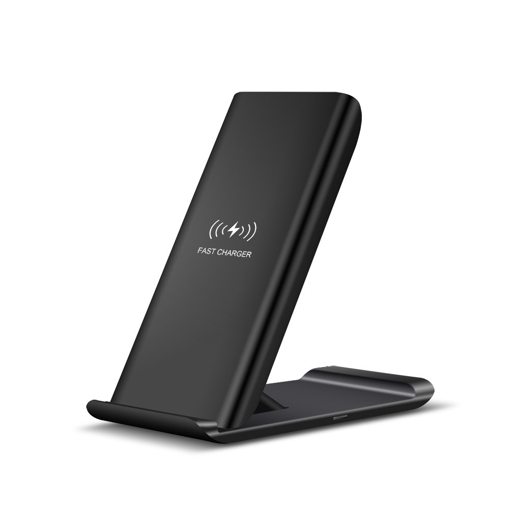 FDGAO 15W Qi Wireless Charger Faltbare Stand Pad Für iPhone 11 X XS XR 8 Samsung S20 S10 S9 hinweis 10 9 Schnelle Lade Telefon Halter: 15W Foldable Black