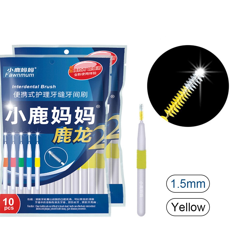 10 Stuks Rager Twee-Kleur Haren Volwassen Tandenborstel L-Vorm Tandenstokers Bretels Borstel Schoon Tand Oral Care tool