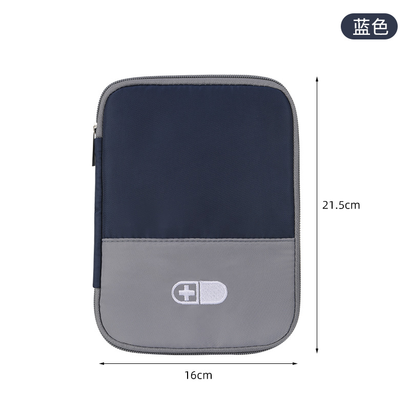 Portable Travel Medicine Storage Bag Version Emergency Convenient Bag Multi-Purpose Oxford Cloth Home Bedroom Living Room: Red