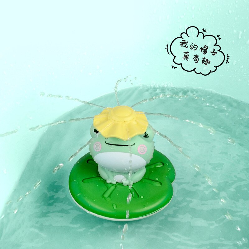 Water Play Toy Spray Water Shower Swim Pool Bathing Game Cute Frog Waterproof Electric For Kids Educational Bath Toy