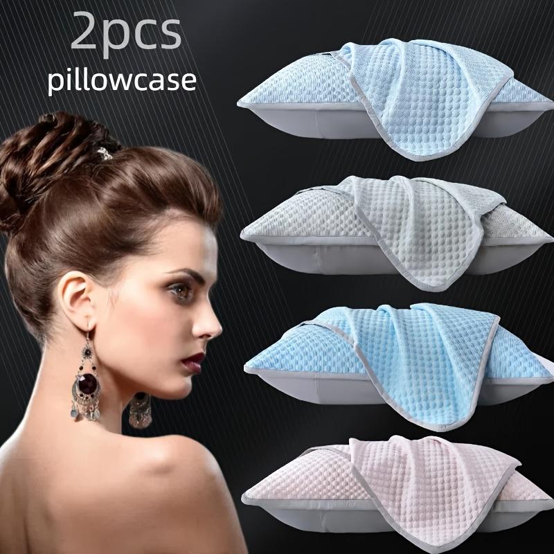 Sommer kølende pudebetræk sæt  of 2 issilkebetræk 45 x 67cm køligt med aircondition vaskbart ingen pude inkluderet