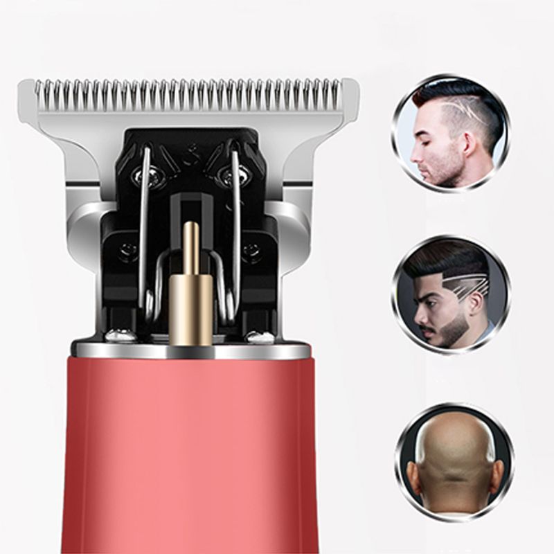 Hårklippere herre t-blade skægtrimmer barber plejesæt ledningsfri klipningsmaskine