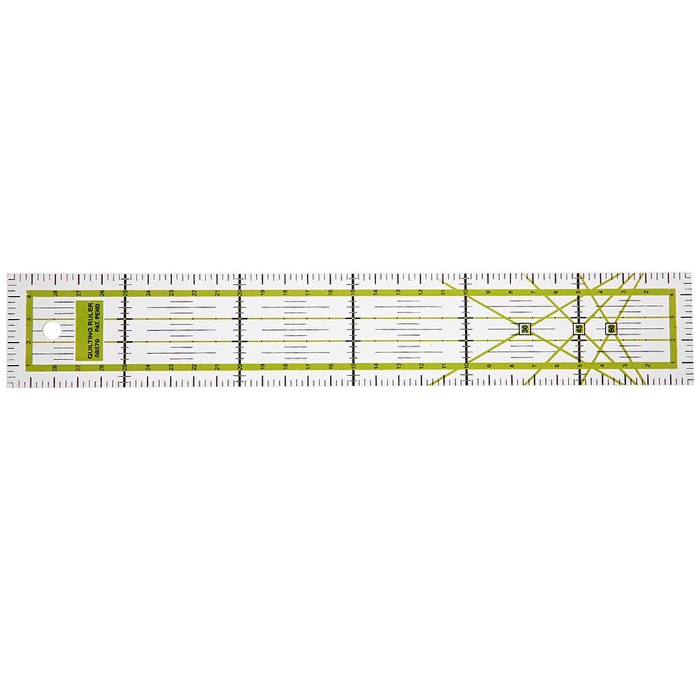 Regla de doble color para pies de retales, regla de Metro de sastre para corte de edredones DIY, herramientas de costura hechas a mano, regla de dibujo de papelería de 5x30 cm