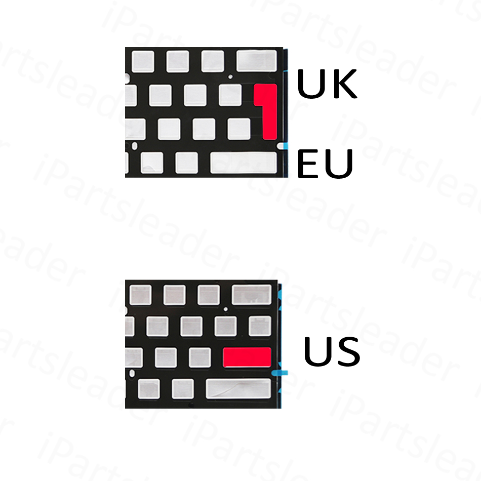 Teclado retroiluminado para ordenador portátil A2681 para MacBook Air 13 "13,6" M2 hoja retroiluminada EE. UU. Reino Unido Inglés Francés alemán español