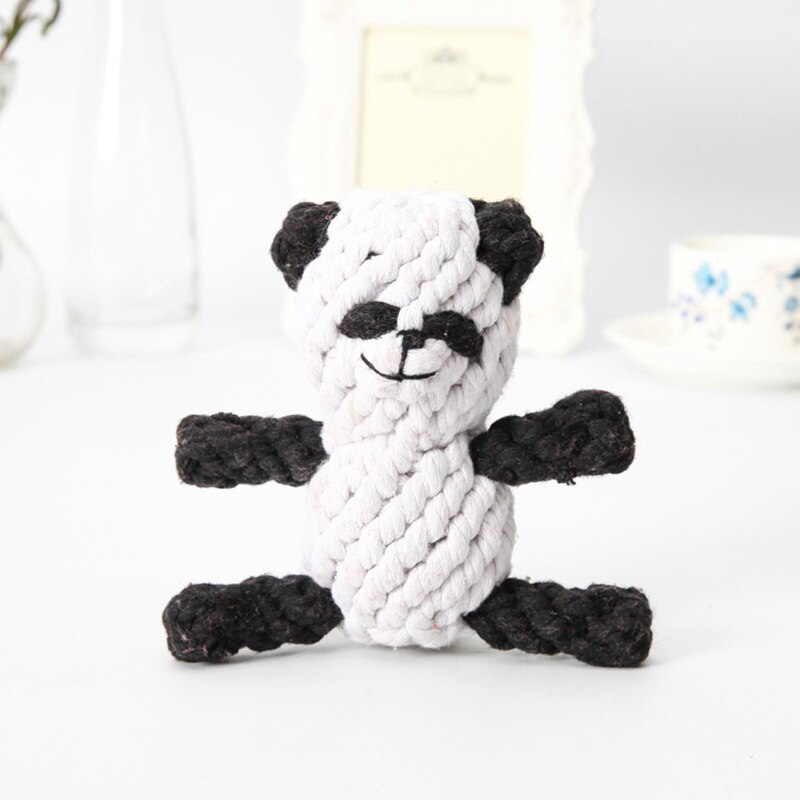 Cão brinquedos de algodão cão corda brinquedos design animal de estimação durável algodão mastigar brinquedo treinamento dentição brinquedo para cães pequenos cães médios filhote de cachorro: 6