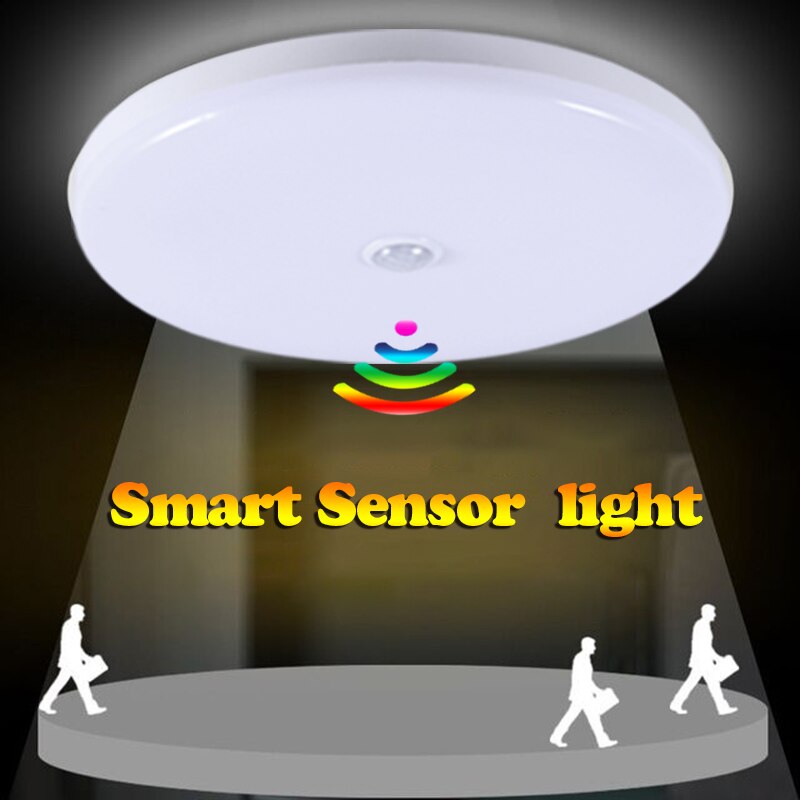 Smart PIR Motion Sensor LED Plafond Verlichting 12W 18W 220V Led Plafond Lamp Licht voor Thuis Hal stairway Garage Veranda Wasserij