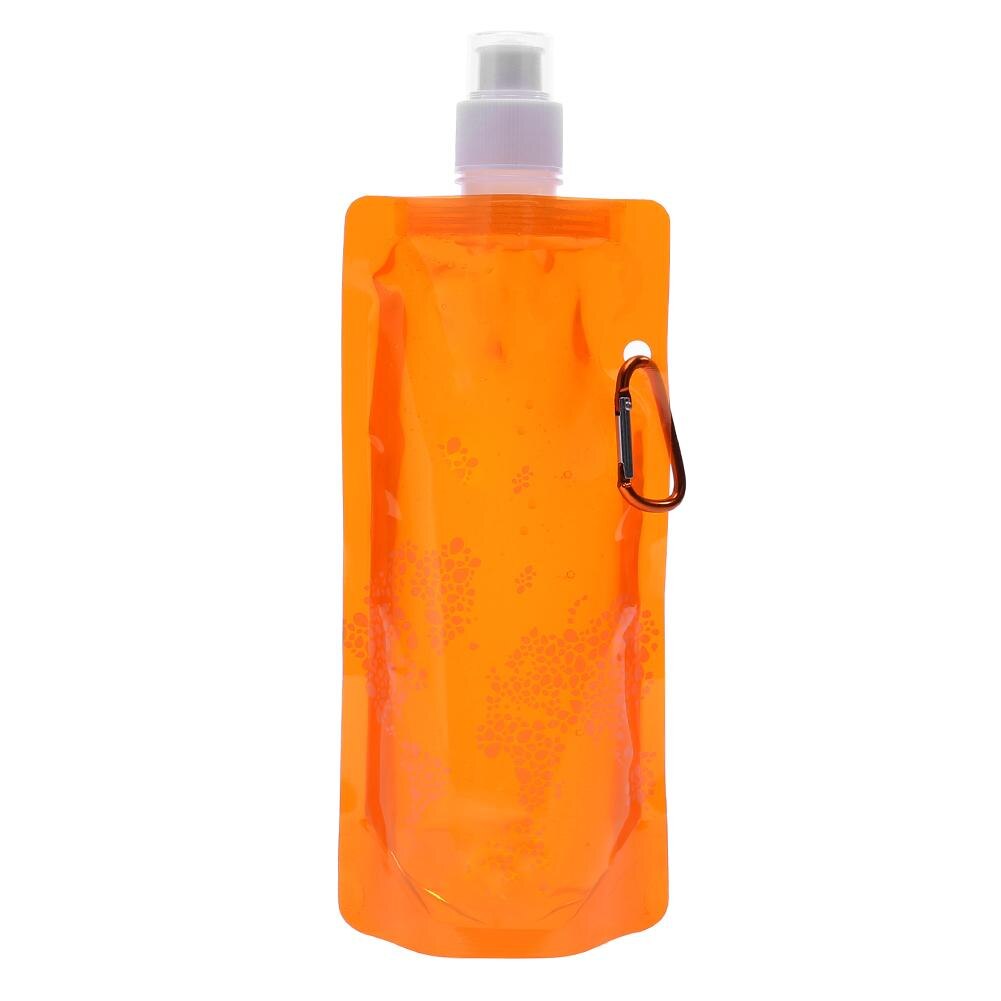 Tragbare draussen Wasser Flasche Klapp Kieselsäure Gel Sport Wandern Camping Glaskolben Wasser Tasche Für Reiten draussen-aktivitäzehn 260x120x30mm