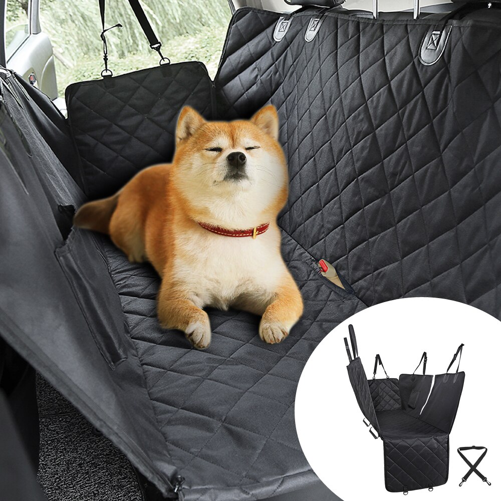 Pet Dog Carrier Waterdichte Mesh Hond Auto Seat Cover Oxford Car Rear Back Seat Mat Kussen Protector Met Zakken Voor pet Travel