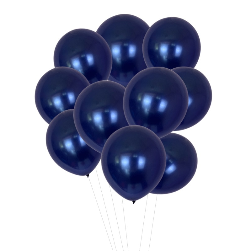 Estilo noche luz globo azul globos de goma fiesta de cumpleaños decoración escenario azul zafiro decoración boda globo de helio
