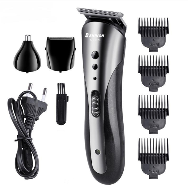 Hommes professionnels tondeuse à cheveux 3 en 1 tondeuse électrique nez tondeuse à cheveux rasoir outils de coiffure Kit de toilettage sans fil Rechargeable: Default Title