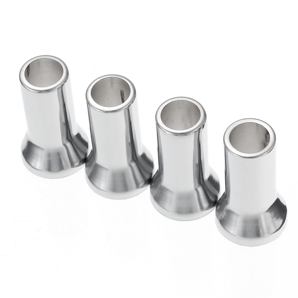 1 sæt 4 stk kromlegering unverisal sølvhjul dæk ventilhætter stængel støvdæksler 27mm 20mm legering  tr414