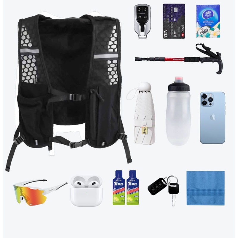 Running hydration vest reflective cycling backpack, bicycle bag, outdoor climbing hiking mountain biking hydration backpack