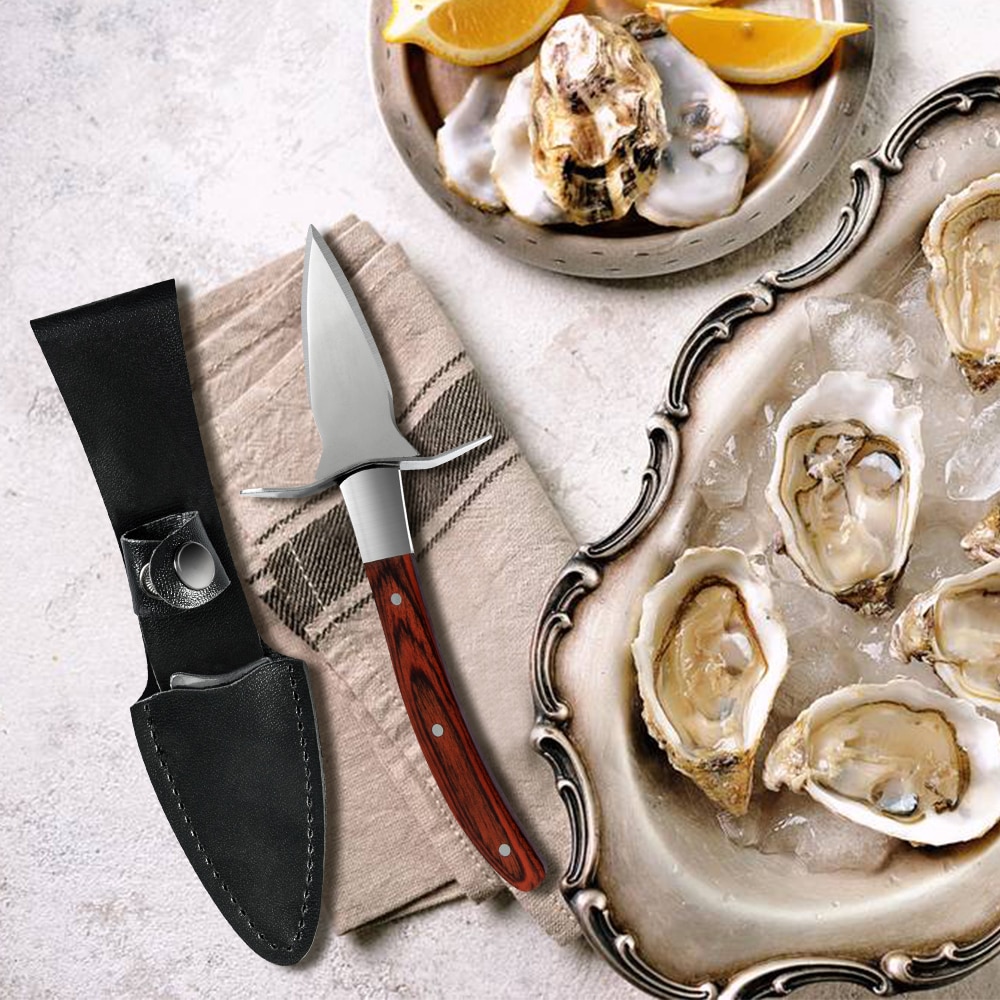 Oyster Schulp Shell Keukenmes Oyster Shucker Koken Mes Oyster Shucking Mes Oyster Shucking Kit Mes Covers Opener