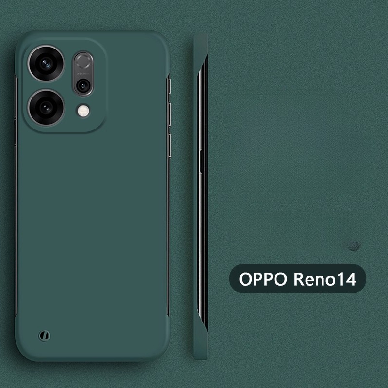 Husă de telefon ultra subțire, fără ramă, mată 14 rezistentă la șocuri, fără margini 14 pentru oppo reno 14 13 5g: Lemn / Maro