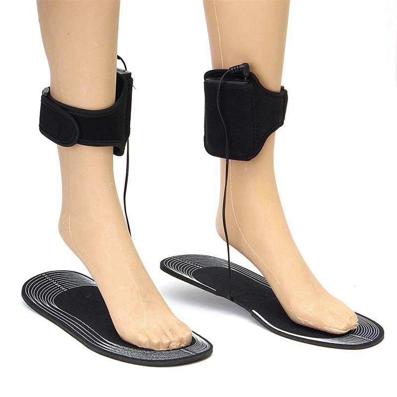 Palmilhas eletricamente aquecidas com controle alimentado por bateria para as mulheres sapatos inverno esqui livramento almofadas de acampamento golpe cheio quente